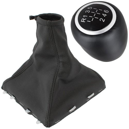 Gang leather schaltknauf - 6-gang,